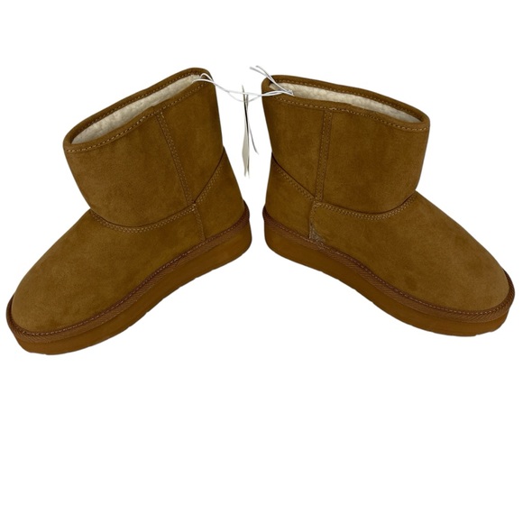 Gap Girls Cozy Faux Suede Sherpa Boots Size 1 NWT - Picture 3 of 9